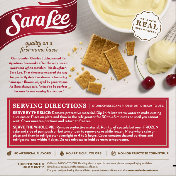 Sara Lee Cheesecake, Classic Cherry