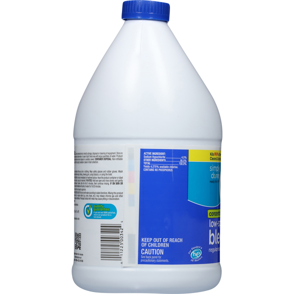 Simply Done Bleach, Concentrated, Low-Splash, Regular Scent