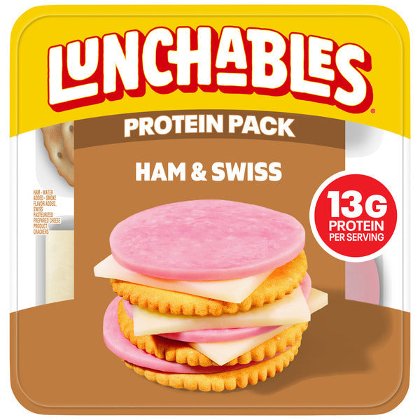 Lunchables Ham & Swiss Cheese with Crackers Kids Lunch Snack Kit