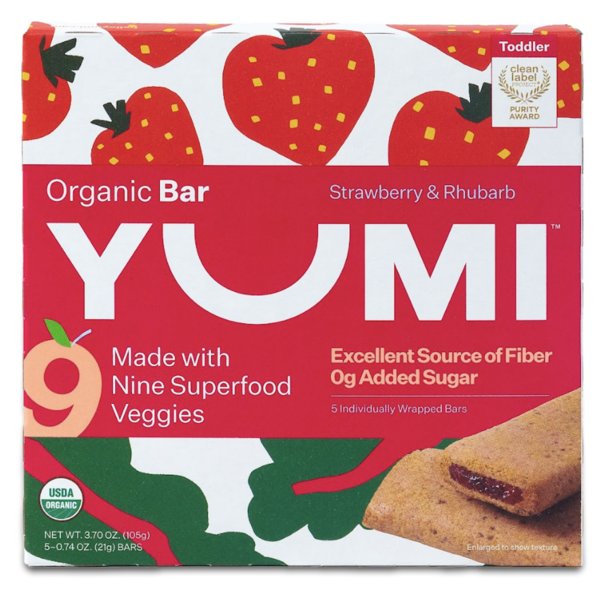 Yumi Strawberry & Rhubarb Organic Bar