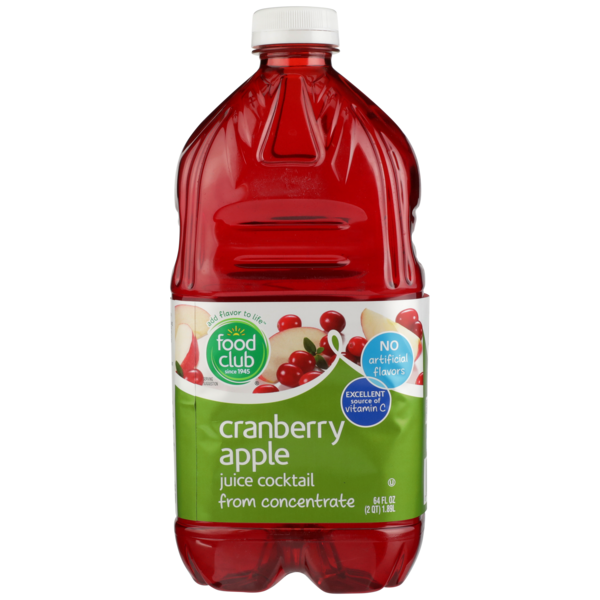 Food Club Cranberry Apple Juice Cocktail From Concentrate