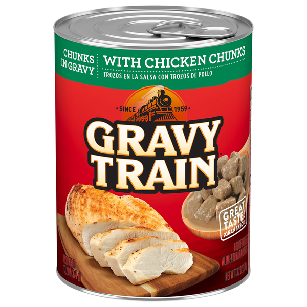 Gravy Train Chunks in Gravy with Chicken Chunks Food for Dogs