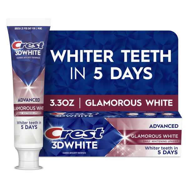 Crest 3DWhite Advanced Toothpaste, Glamorous White