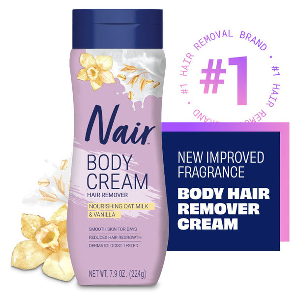 Nair Body Cream Hair Remover With Nourishing Oat Milk And Vanilla