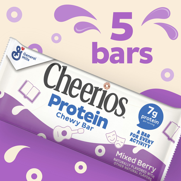 Cheerios Protein Chewy Snack Bars Mixed Berry
