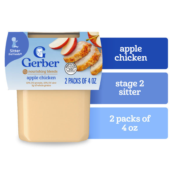 Gerber Apples & Chicken Nutritious Dinner 2nd Foods