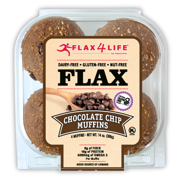 Flax4Life Chocolate Chip Muffins