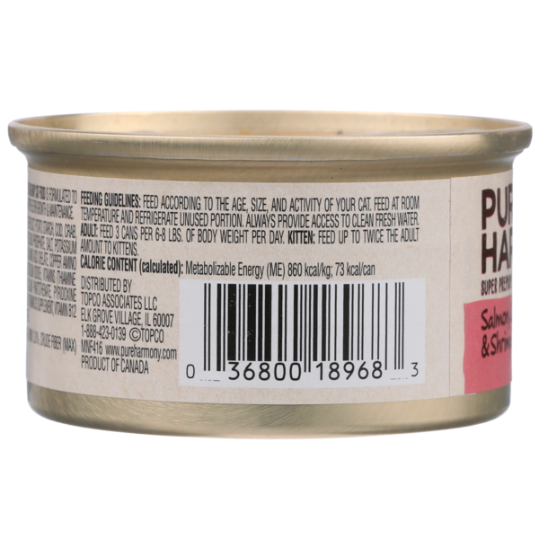 Pure Harmony Grain Free Salmon, Oceanfish, Crab & Shrimp Recipe Cuts In Gravy Cat Food