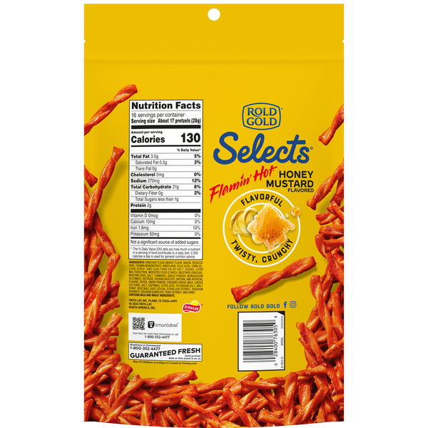 ROLD GOLD Selects Pretzels Twists Oven Baked Flamin&