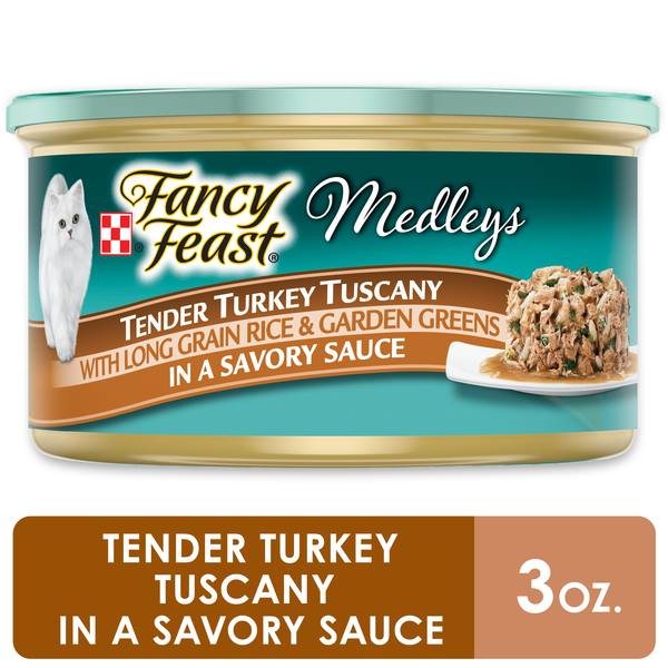 Purina Fancy Feast Wet Cat Food, Medleys Tender Turkey Tuscany With Long Grain Rice & Garden Greens DestGlow