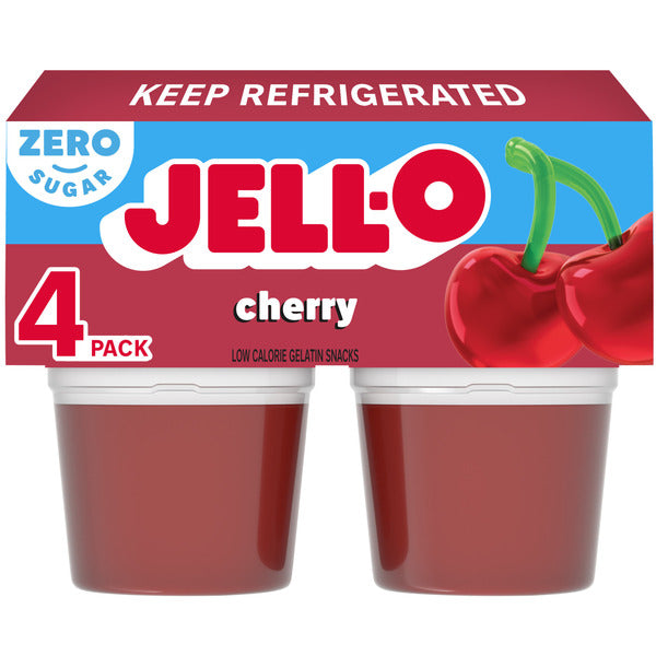 Jell-O Cherry Sugar Free Refrigerated Gelatin