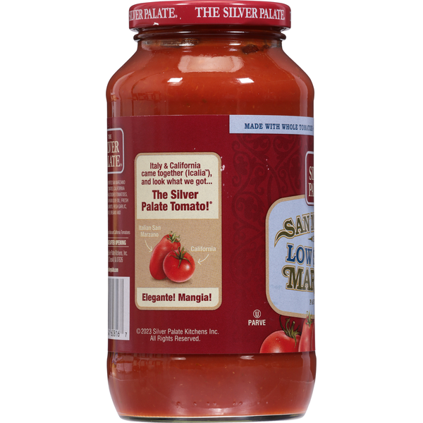 The Silver Palate Low Sodium San Marzano Marinara Pasta Sauce