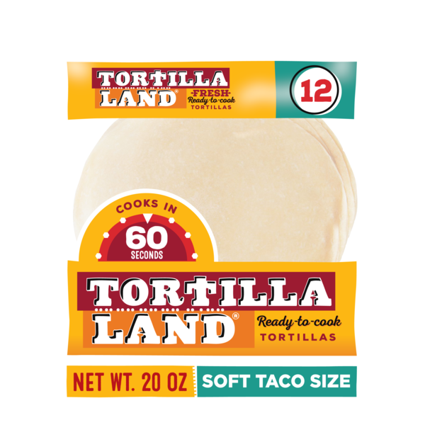 TortillaLand TortillaLand® Uncooked Flour Tortillas, Soft Taco Size (12 Count)