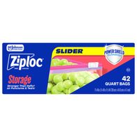 Ziploc Storage Slider Quart Bags, Power Shield™ Te...
️ DestGlow