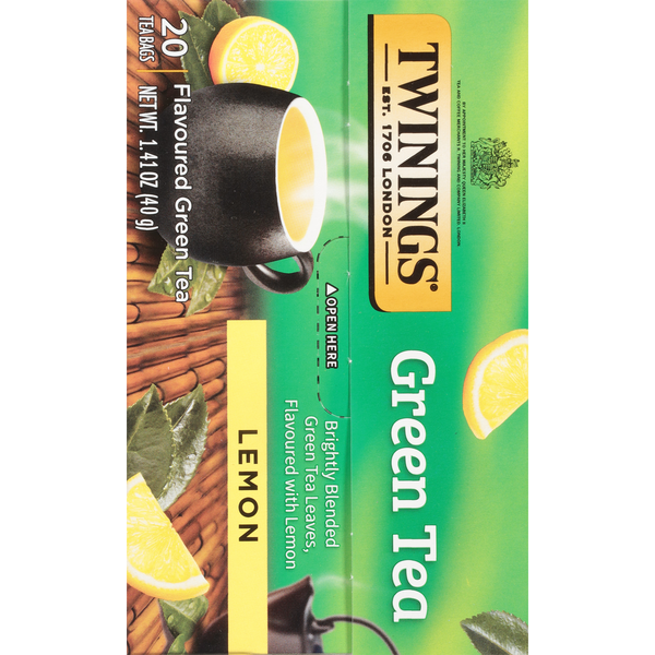 Twinings Green Tea, Lemon, Tea Bags