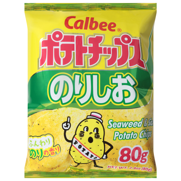 Calbee Potato Chips, Seaweed & Salt