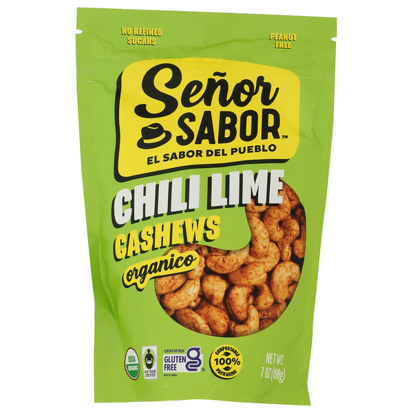 Senor Sabor Organic Fair Trade Chili Lime Cashews