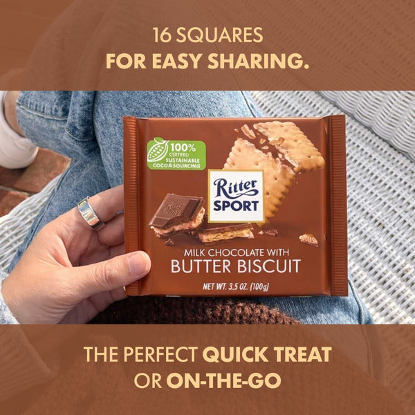 Ritter Sport Milk Chocolate with Butter Biscuit