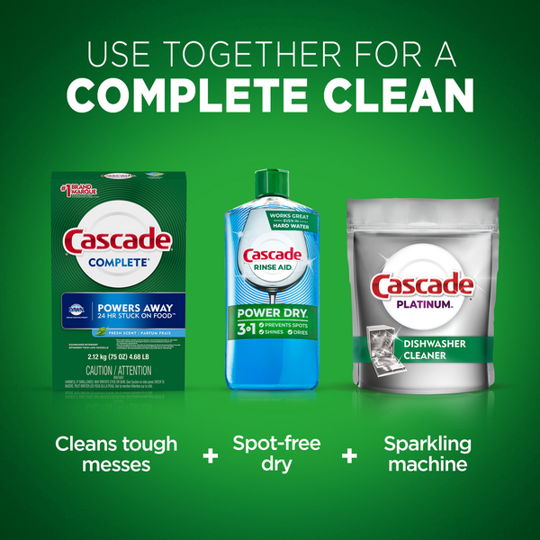 Cascade Powder Dishwasher Detergent, Fresh Scent