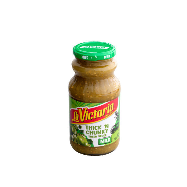 LA VICTORIA Thick & Chunky Verde Mild Salsa, 15.5 OZ