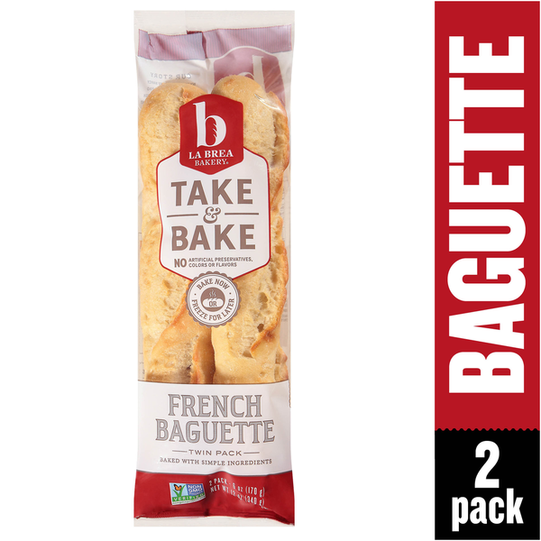 La Brea Bakery-Take & Bake Twin Pack French Baguette