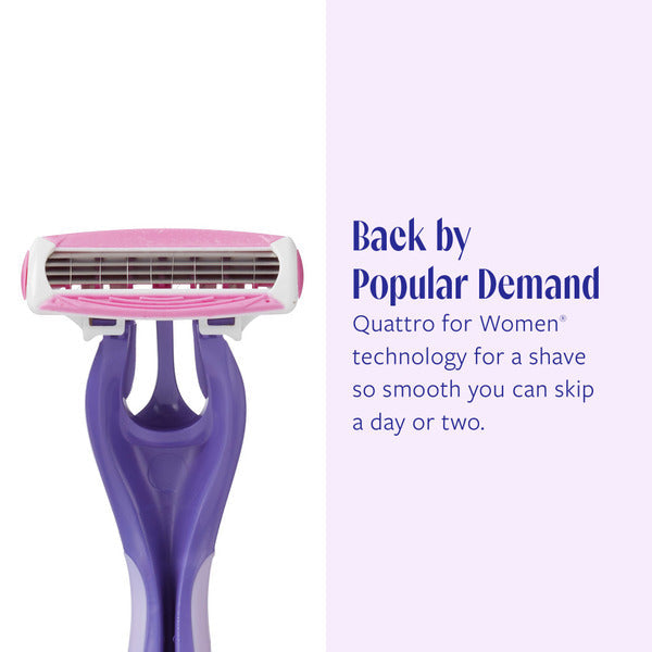 Skintimate Skin Therapy Exotic Violet Blooms Womens Disposable Razors