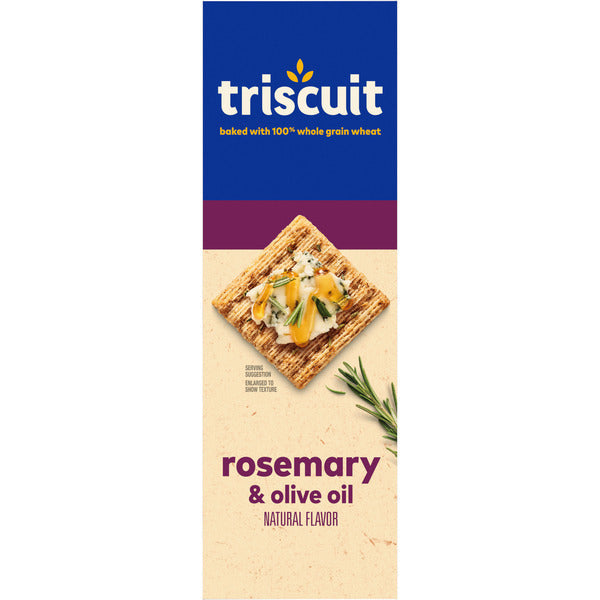 TRISCUIT Rosemary & Olive Oil Whole Grain Wheat Crackers