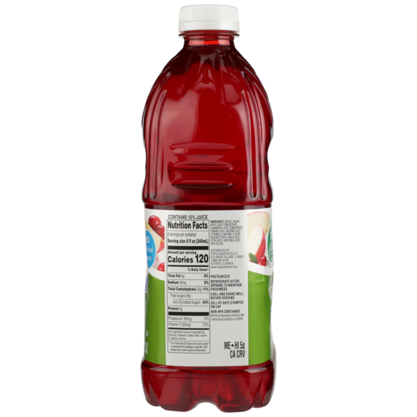 Food Club Cranberry Apple Juice Cocktail From Concentrate
