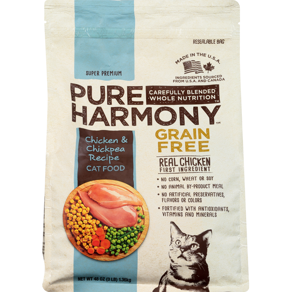 Pure Harmony Cat Food, Super Premium, Grain Free, Chicken & Chickpea Recipe