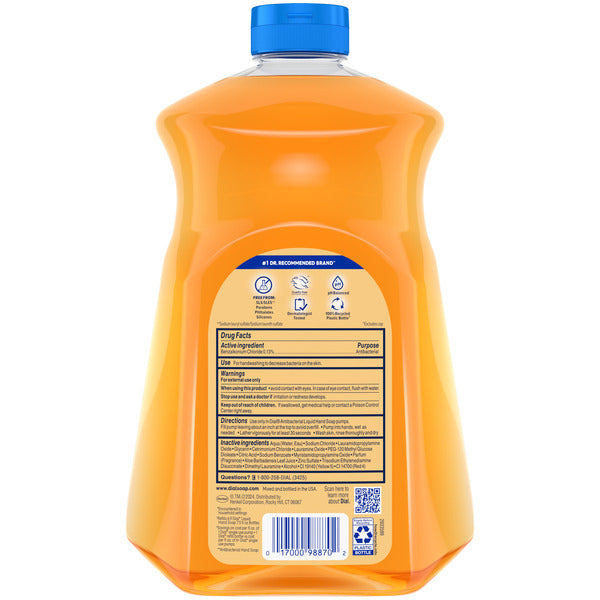 Dial Antibacterial Defense Gold Liquid Hand Soap Refill, 52 fl oz