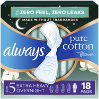 Always Pure Cotton Pads, Size 5, Extra Heavy Overn...
️