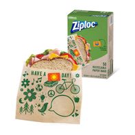 Ziploc Sandwich Paper Bags, Recyclable + Sealable️
