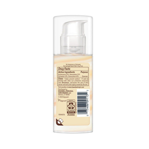 Hawaiian Tropic Weightless Hydration Face Sunscreen Lotion SPF 30