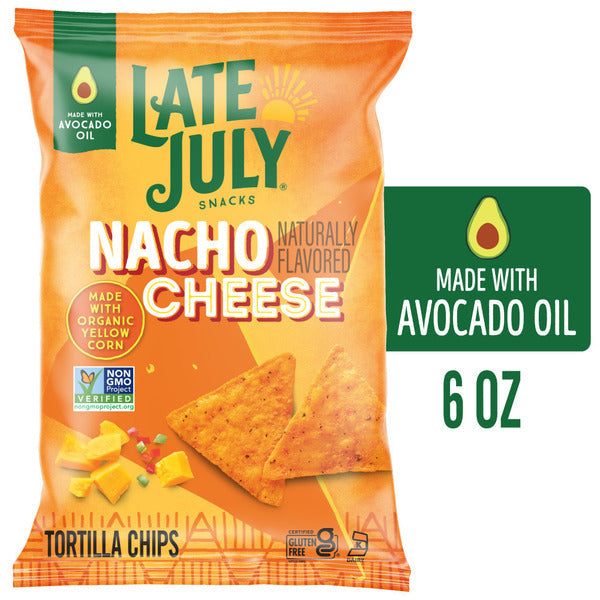 LATE JULY Snacks Nacho Cheese Tortilla Chips