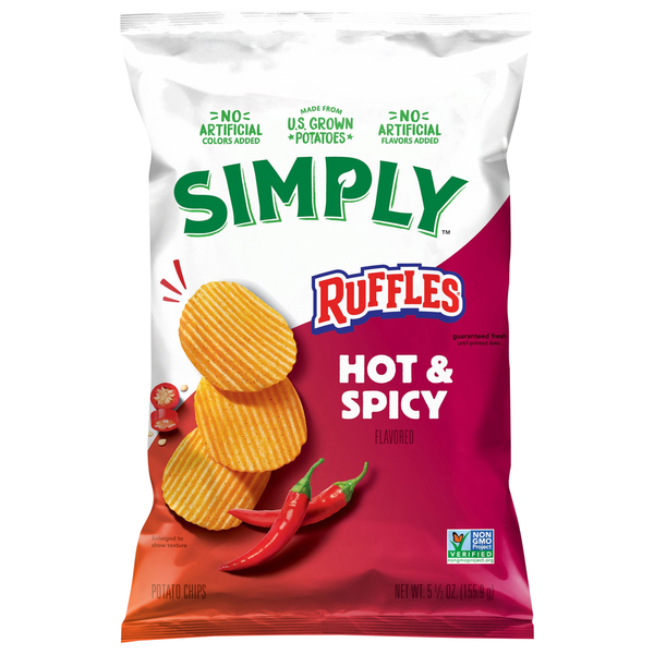 Ruffles Hot & Spicy Potato Chips