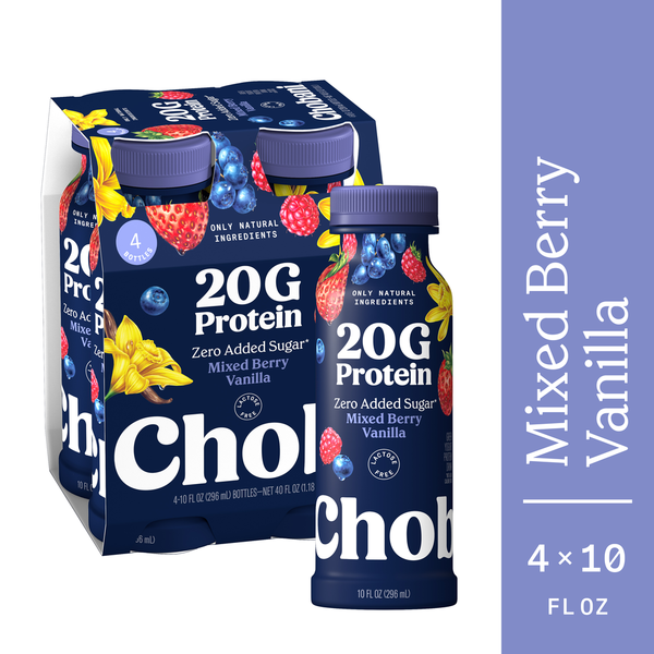 Chobani Zero Added Sugar Mixed Berry Vanilla Yogurt Protein Drink