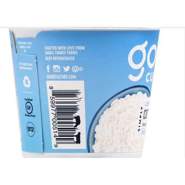 good culture Cottage Cheese, Simply, Low-Fat Classic