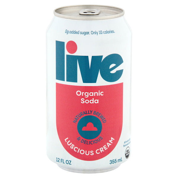 Live Luscious Cream Organic Soda