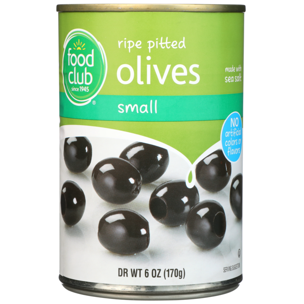 Food Club Small Ripe Pitted Olives