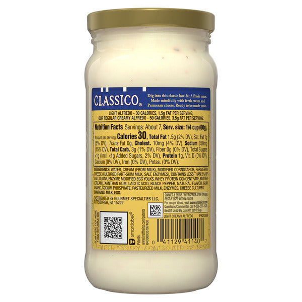 Classico Creamy Alfredo Pasta Sauce