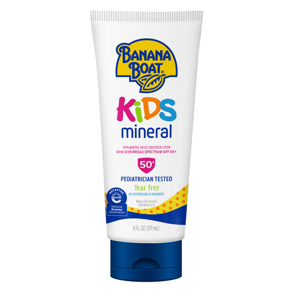 Banana Boat Simply Protect Mineral-Based Sunscreen Lotion for Kids Tear Free Fewer Ingredients DestGlow