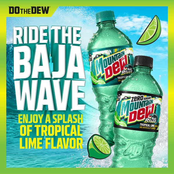 Mountain Dew Baja Blast Soda