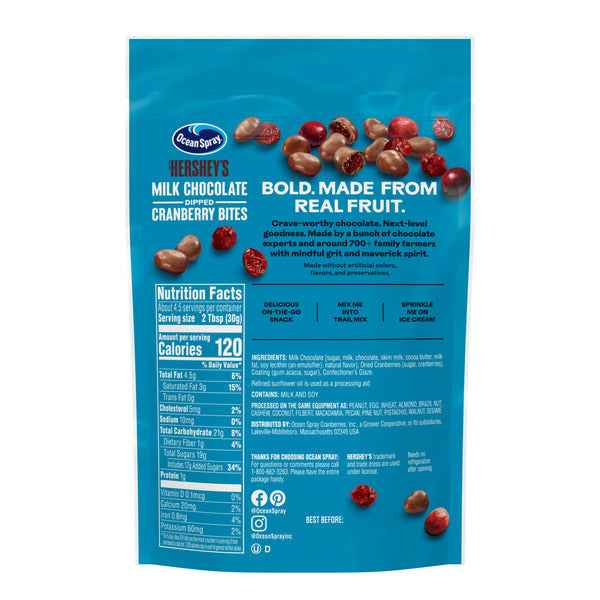 Ocean Spray Milk Chocolate Sweetened Dried Cranberries