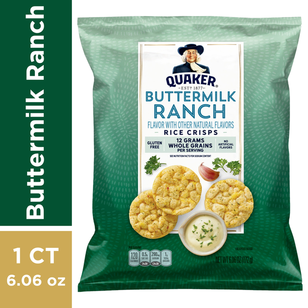 Quaker Rice Crisps, Buttermilk Ranch