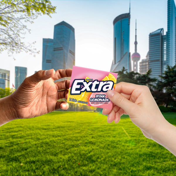 Extra Pink Lemonade Sugar Free Gum Limited Edition Chewing Gum Packs