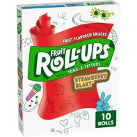 Fruit Roll-Ups Strawberry Blast Fruit Flavored Sna...
️