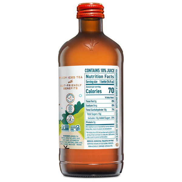 Brew Dr. Kombucha Crisp Apple, Organic Kombucha