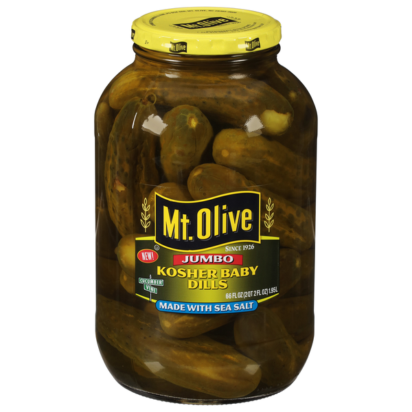 Mt. Olive Pickles, Kosher Baby Dills, Jumbo