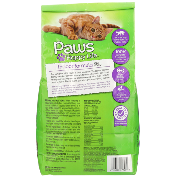 Paws Happy Life Indoor Formula Cat Food