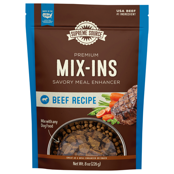Supreme Source Dog Food, Mix-Ins, Beef Recipe, Premium